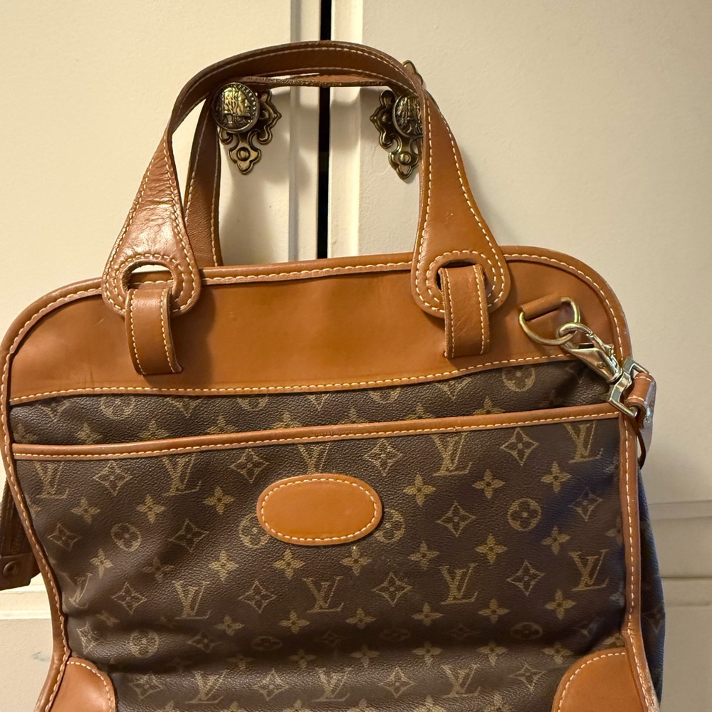 Vintage Louis Vuitton Tan and Brown Monogram Tote
